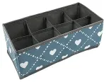 Hoiukast 28x14x10cm, 8 sektsiooni, sinine