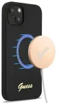 Guess GUHMP13MLSLMGBK iPhone 13 6,1" must k&otilde;va &uuml;mbris Silicone Script Gold Logo Magsafe