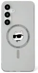 Etui Karl Lagerfeld Button Choupette   Head Printed Logo MagSafe Samsung Galaxy S25 czarny