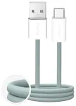Puro Fabrik 2.0 andmete edastamise ja laadimise kaabel | USB-A kuni USB-C | 10W | 1.5m | roheline