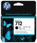 Tindikassett HP 712 3ED71A must 80 ml
