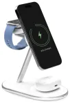 Puro Mag Station Qi2 3-in-1 Wireless Charger Compatible with MagSafe - white