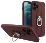 Ring Case silicone case with finger grip and stand for Samsung Galaxy A32 5G black