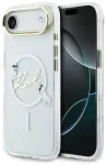 Karl Lagerfeld IML Choupettes Karl Script Logo telefoni &uuml;mbris MagSafe toega iPhone 17 Air l&auml;bipaistev