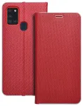 LUNA Book Carbon raamatut&uuml;&uuml;pi telefoni &uuml;mbris Samsung Galaxy A21s (A217) punane
