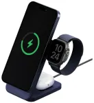 ENERGEA MagTrio 2 3-in-1 juhtmevaba laadija | Qi 2.2 | &Uuml;hildub MagSafe'iga | 25W | sinine