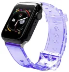 Fusion Accessories Fusion Light nutikella rihm Apple Watch 2/3/4/5/6/7/SE (42/44/45 mm) jaoks | silikoonist | lilla