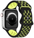 Beline New Sport nutikella rihm Apple Watch (42/44/45/49 mm) jaoks | silikoonist | must/kollane