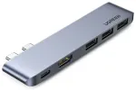 Ugreen 60559 jaotur USB-C kuni USB-C | HDMI | 3x USB 3.0 | 100W | hall