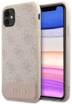 Guess GUHCN61G4GLPI iPhone 11 6,1" | Xr roosa k&otilde;va &uuml;mbris 4G Stripe Collection