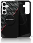 Etui AMG Double Layer Rhombs MagSafe do  Samsung Galaxy S25+ czarno-czerwony
