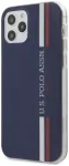 U.S. Polo USHCP12MPCUSSNV Tricolor Vertical Stripes telefoni &uuml;mbris iPhone 12 | iPhone 12 Pro sinine