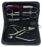 Surgana Set Argintiu De Manichiur Pentru Brbai - 6 Unelte