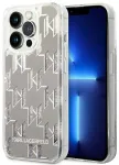 Karl Lagerfeld KLHCP14LLMNMS iPhone 14 Pro 6,1" hardcase srebrny|silver Liquid Glitter Monogram