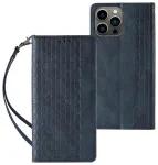 Magnet Strap raamatut&uuml;&uuml;pi telefoni &uuml;mbris alusega iPhone 14 Pro Max sinine