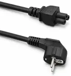 Qoltec toitekaabel IEC C5/SCHUKO | cloverleaf | 3x0.75mm&sup2; | 1.4m