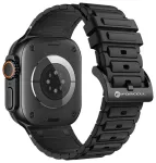 Forcell nutikella rihm Apple Watch (42/44/45/49 mm) jaoks | silikoonist | must