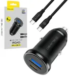 Blavec BS-01B-C Road autolaadija | 20W | PD, QC, PPS | USB-A, USB-C | USB-C kuni USB-C kaabliga komplektis | must