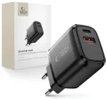 Tech-Protect NCA65W-GAN reisilaadija | 65W | PD, QC, GaN | USB-C, USB-A | must