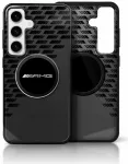 Etui AMG Transparent Rhombs MagSafe do  Samsung Galaxy S25 czarny