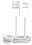 Puro Fabrik 2.0 andmete edastamise ja laadimise kaabel | USB-A kuni USB-C | 10W | 1.5m | valge