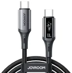 Joyroom S-A60 StarTalk andmeedastus- ja laadimiskaabel | USB-C kuni USB-C | 100W | 1.2m | must