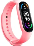 Toptel nutikella rihm Xiaomi Mi Band 5/6/7 jaoks | silikoonist | roosa