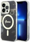 Guess GUHMP14XHTMRSK iPhone 14 Pro Max 6.7" black|black hardcase Golden Marble MagSafe
