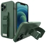 Rope gel telefoni &uuml;mbris keti-paelaga iPhone 12 Pro Max roheline