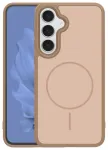 Frame Thin Mag telefoni &uuml;mbris MagSafe toega Samsung Galaxy S25 FE (S731) pruun