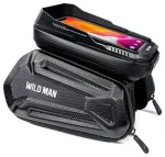 WILDMAN traveling bag for bike frame with zipper 1,2L (4 "- 7") XT6 black