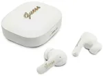 Earphone TWS Guess Script Metal Logo    white