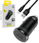 Blavec BS-01A-C Road autolaadija | 18W | QC | USB-A, USB-C | USB-A kuni USB-C kaabliga komplektis | must