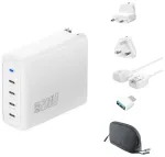 4smarts GaN Flex Pro Travel reisilaadija | 200W | GaN | USB-C | valge