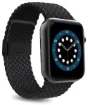 Puro Loop nutikella rihm Apple Watch (42/44/45/49 mm) jaoks | nailonist | must