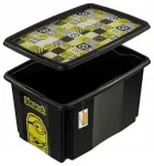 Kast kaanega 45L Karolina &ldquo;Minions Mosaic&rdquo; 55.5x40x30cm must