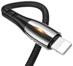 USAMS U-Tone SJ344 andme- ja laadimiskaabel | USB-A kuni Lightning | 10W | 1.2m | must