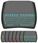 Fusion D8 wireless mini keyboard For PC | PS4 | XBOX | Smart TV | Android + touchpad black (with RGB backlight)