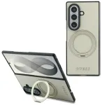 Guess Grained Classic Logo telefoni &uuml;mbris alusega ja MagSafe toega Samsung Galaxy Z Fold 8 Ultra (F976) beež
