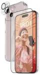 PanzerGlass 3-in-1 kaitsekomplekt (&uuml;mbris + ekraadiklaas + kaameraobjektiivi kaitse) iPhone 15 jaoks