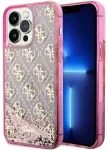 Guess GUHCP14LLC4PSGP iPhone 14 Pro 6.1" r&oacute;żowy|pink hardcase Liquid Glitter 4G Transculent