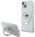Karl Lagerfeld KLHMP15SHMRSKHH iPhone 15 | 14 | 13 6.1" biały|white hardcase Ring Stand Karl Head MagSafe