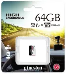 Kingston m&auml;lukaart 64GB microSDXC Endurance cl. 10 UHS-I 95 MB/s