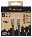 Tactical Fat Man 2.0 andmeedastus- ja laadimiskaabel | USB-C kuni USB-C | 60W | 1m | hall