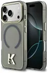 Karl Lagerfeld IML K Head Logo telefoni &uuml;mbris MagSafe toega iPhone 17 Pro must