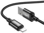 Hoco X89 andmeedastus- ja laadimiskaabel | USB-A kuni Lightning | 12W | 1m | must