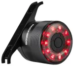 Rockbros Q1 tagumine jalgrattatuli 7-v&auml;rviline LED + USB-C - USB-A kaabel - must