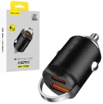 Blavec BS-02B Aero autolaadija | 30W | PD, QC | USB-C, USB-A | must