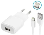 Forever TC-01 reisilaadija | 10W | USB-A | komplektis Lightning kaabel | valge