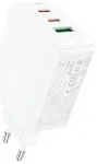 Acefast A41 reisilaadija | 65W | GaN | USB-C, USB-A | valge